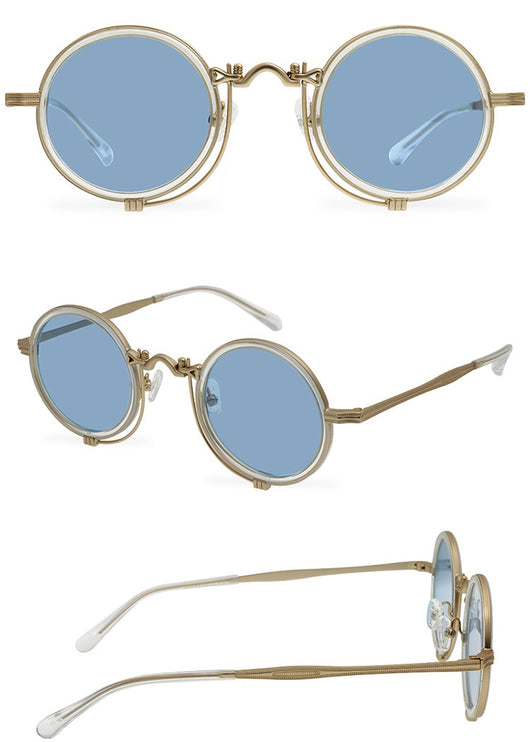 Gafas de Sol Polarizadas Retro Circulares Estilo República - Image 17