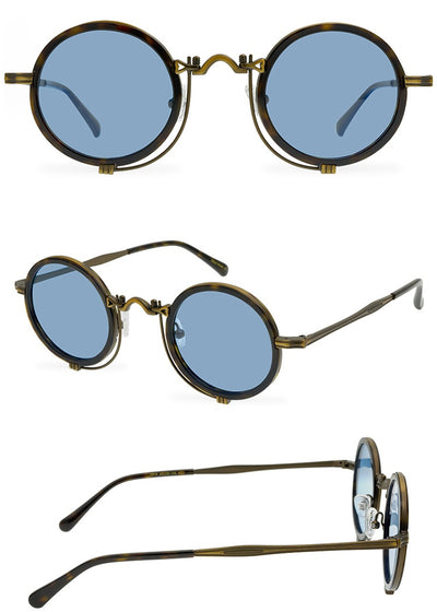 Gafas de Sol Polarizadas Retro Circulares Estilo República - Image 21