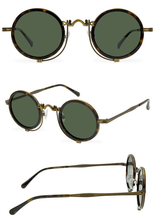 Gafas de Sol Polarizadas Retro Circulares Estilo República - Image 25