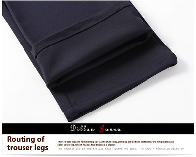 Pantalones de Seda Helada para Hombre - Corte Recto Casual Profesional - Image 12
