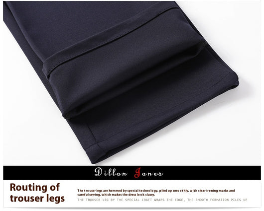Pantalones de Seda Helada para Hombre - Corte Recto Casual Profesional - Image 12