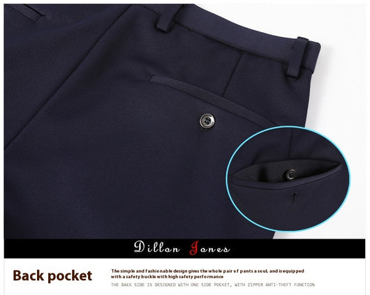 Pantalones de Seda Helada para Hombre - Corte Recto Casual Profesional - Image 14