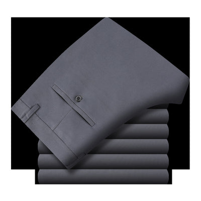 Pantalones de Seda Helada para Hombre - Corte Recto Casual Profesional - Image 15