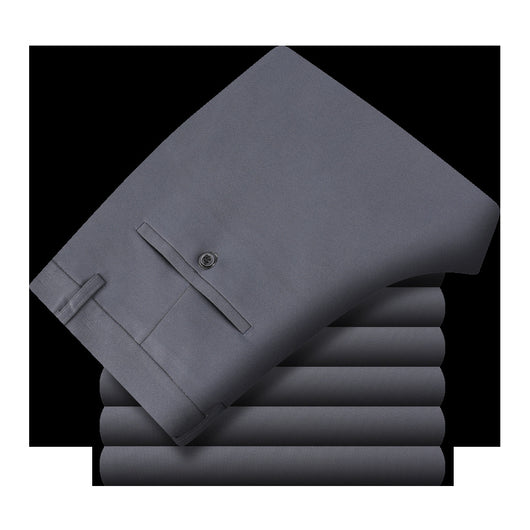 Pantalones de Seda Helada para Hombre - Corte Recto Casual Profesional - Image 15