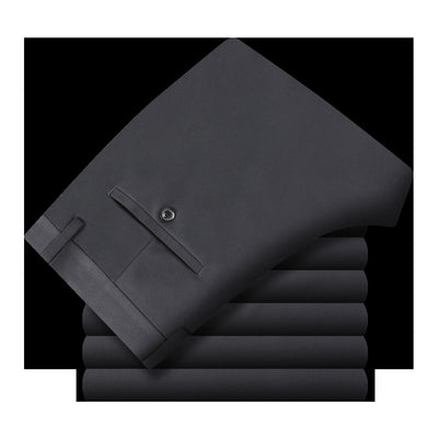 Pantalones de Seda Helada para Hombre - Corte Recto Casual Profesional - Image 16
