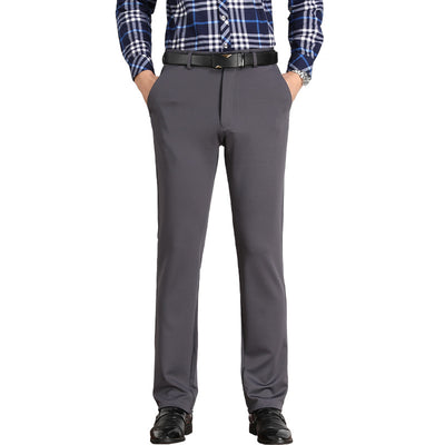 Pantalones de Seda Helada para Hombre - Corte Recto Casual Profesional - Image 17