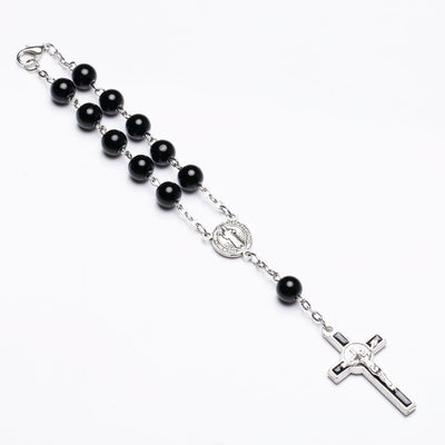 Pulsera Rosario Católico con Cruz Colgante Goteo - Image 7