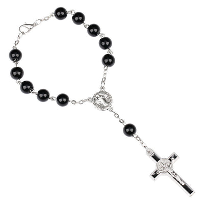 Pulsera Rosario Católico con Cruz Colgante Goteo - Image 10