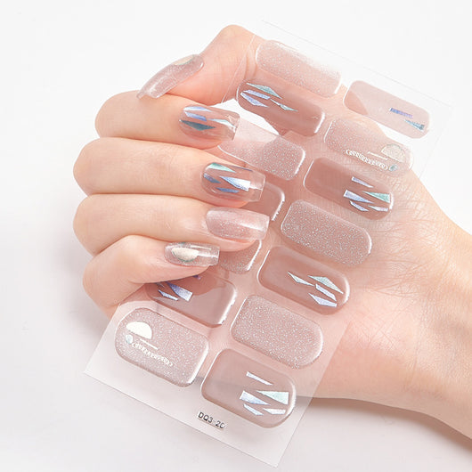 Uñas Adhesivas 3D con Efecto Láser y Bronceado - Diseño Premium - Image 46