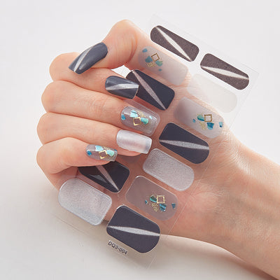 Uñas Adhesivas 3D con Efecto Láser y Bronceado - Diseño Premium - Image 56