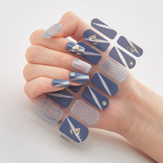 Uñas Adhesivas 3D con Efecto Láser y Bronceado - Diseño Premium - Image 59