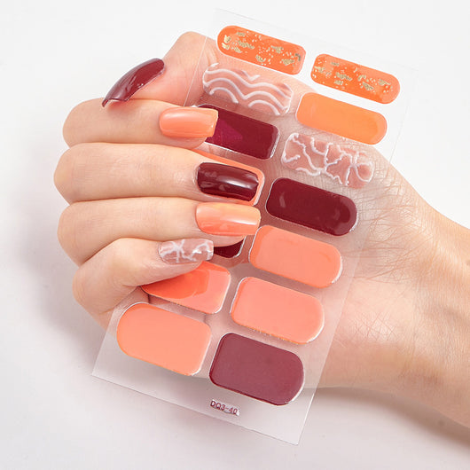 Uñas Adhesivas 3D con Efecto Láser y Bronceado - Diseño Premium - Image 61