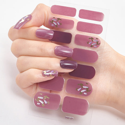 Uñas Adhesivas 3D con Efecto Láser y Bronceado - Diseño Premium - Image 74