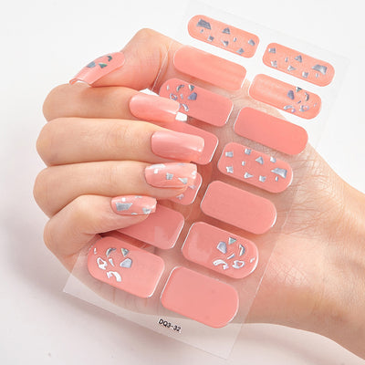 Uñas Adhesivas 3D con Efecto Láser y Bronceado - Diseño Premium - Image 76