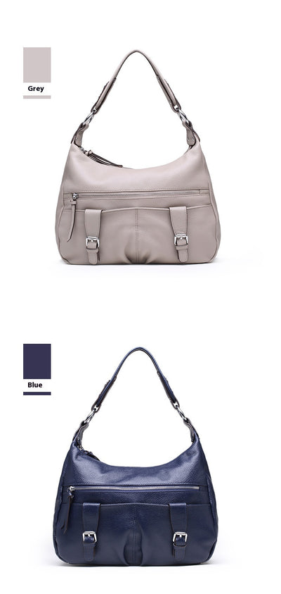 Bolsa Mensajera de Cuero Premium con Pliegues - Gran Capacidad para Mujer - Image 22