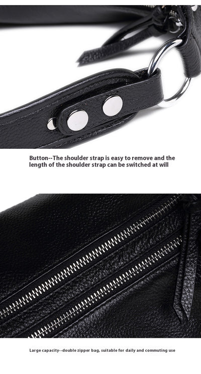 Bolsa Mensajera de Cuero Premium con Pliegues - Gran Capacidad para Mujer - Image 24