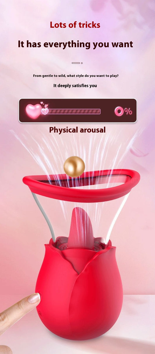 Estimulador Íntimo Rose Dream con Tecnología de Succión y Lengua - Image 16