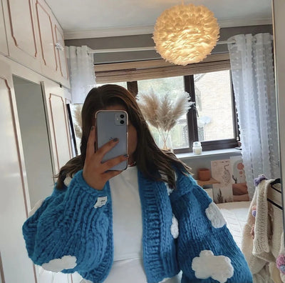 Cardigan Tejido a Mano con Bordado de Frutas y Jacquard - Image 21