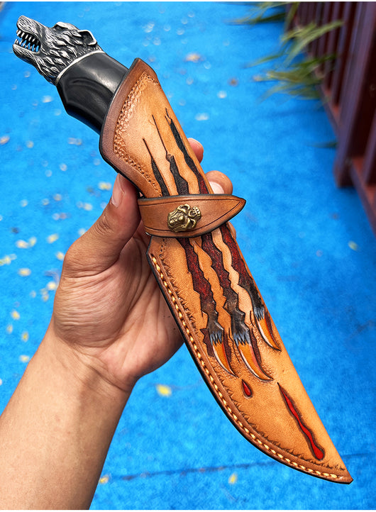 Cuchillo Plegable Portátil de Acero Damasco para Exteriores - Image 9
