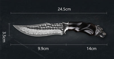 Cuchillo Plegable Portátil de Acero Damasco para Exteriores - Image 19
