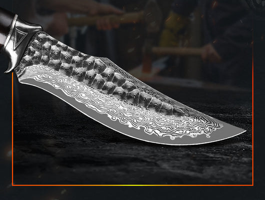 Cuchillo Plegable Portátil de Acero Damasco para Exteriores - Image 21