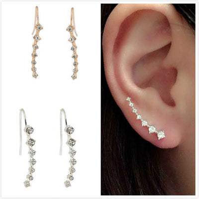 Aretes Largos de Cristales para Novia - Image 7