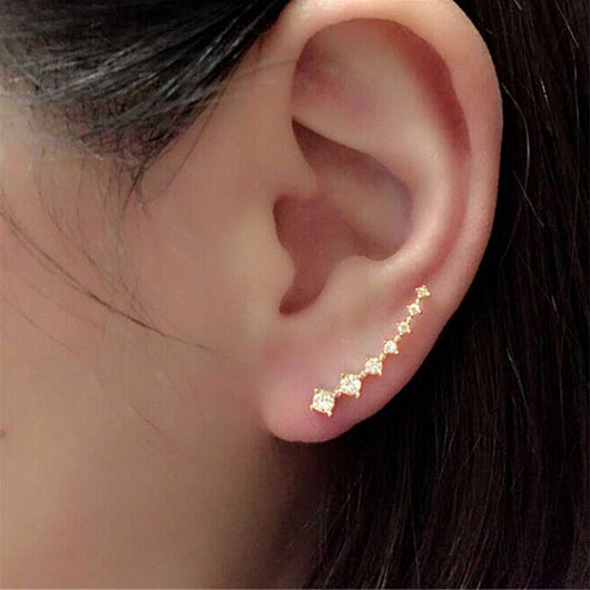 Aretes Largos de Cristales para Novia - Image 10