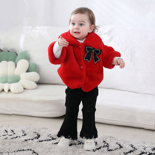 Capa Suéter Peludo para Niñas - Otoño e Invierno - Image 26