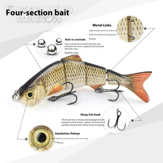Anzuelo Articulado de Metal para Pesca de Simulación - Combo Multi-sección - Image 12