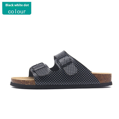 Sandalias Planas de Corcho con Hebilla - Cómodas para Playa y Verano - Image 14