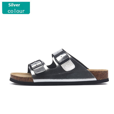 Sandalias Planas de Corcho con Hebilla - Cómodas para Playa y Verano - Image 16