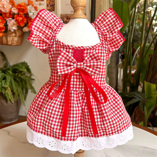 Vestido para Mascotas con Mangas Volantes - Tres Colores - Image 26
