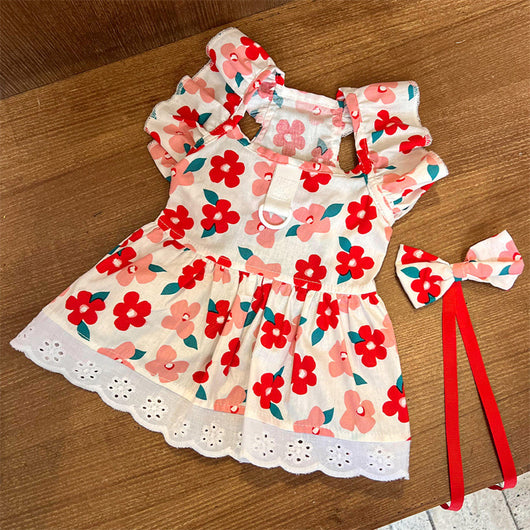 Vestido para Mascotas con Mangas Volantes - Tres Colores - Image 32