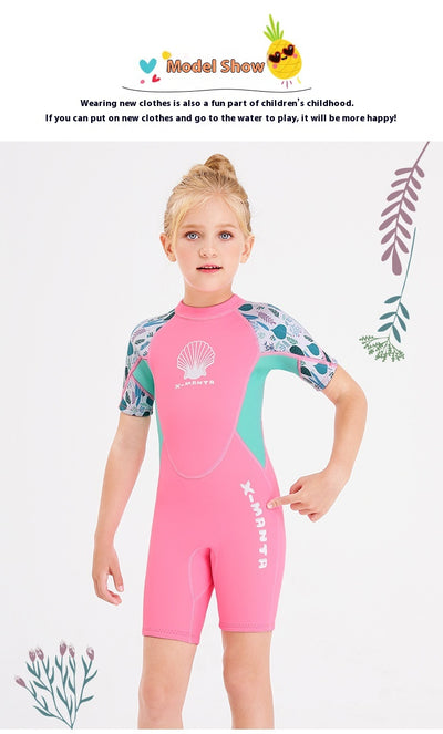 Traje de Baño Infantil de Una Pieza con Protección Solar - Image 11
