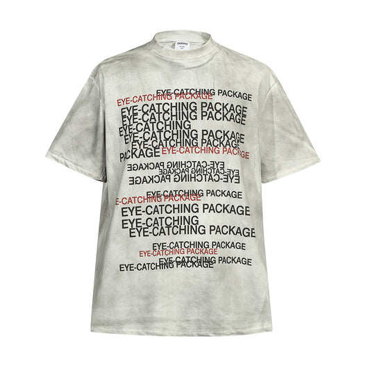 Playera Estampada con Letras Desgastadas para Hombre - Image 20