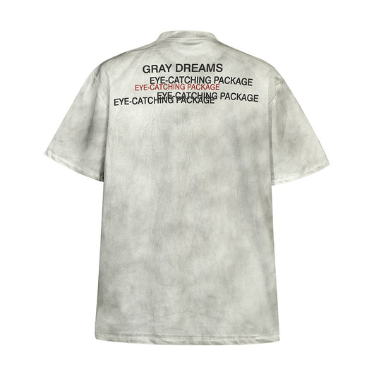 Playera Estampada con Letras Desgastadas para Hombre - Image 21
