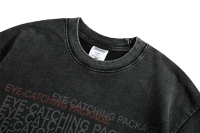 Playera Estampada con Letras Desgastadas para Hombre - Image 22