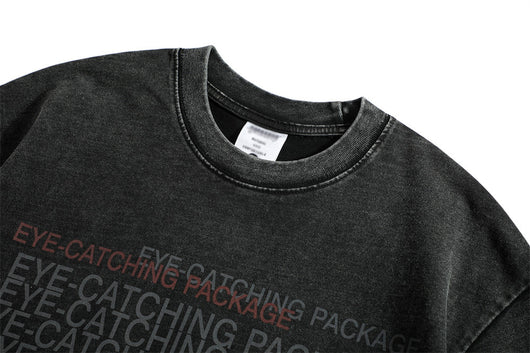 Playera Estampada con Letras Desgastadas para Hombre - Image 22