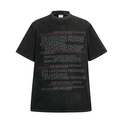 Playera Estampada con Letras Desgastadas para Hombre - Image 27