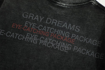 Playera Estampada con Letras Desgastadas para Hombre - Image 31