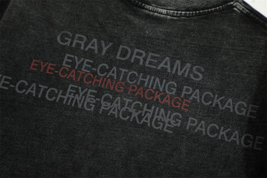 Playera Estampada con Letras Desgastadas para Hombre - Image 31