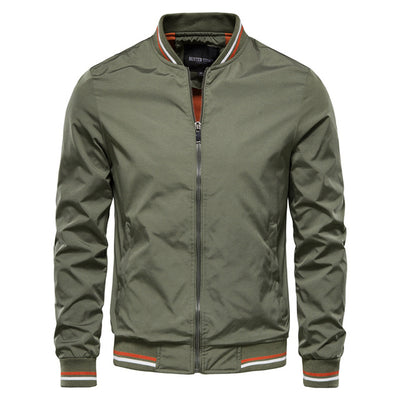 Chamarra Deportiva de Rayas con Cierre para Hombre - Casual Primavera Otoño - Image 15