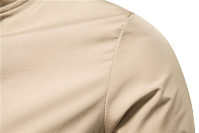 Chamarra Deportiva de Rayas con Cierre para Hombre - Casual Primavera Otoño - Image 17