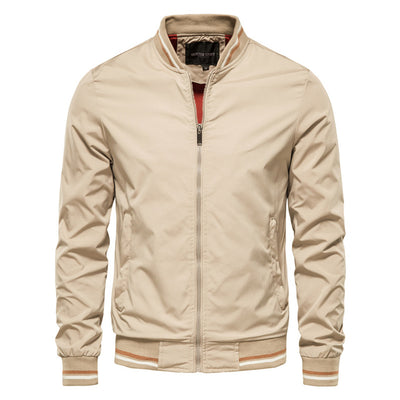 Chamarra Deportiva de Rayas con Cierre para Hombre - Casual Primavera Otoño - Image 16