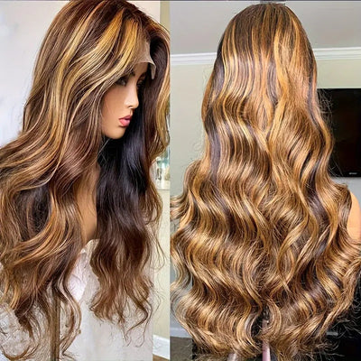 Peluca Ondulada Piano Largo Encaje Frontal - Cabello Rizado Voluminoso - Image 35