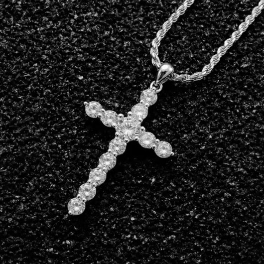 Collar Cruz de Plata S925 para Hombre y Mujer - Image 9