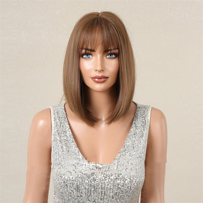 Peluca Bob con Flequillo para Mujer - Corte Moderno y Natural - Image 18
