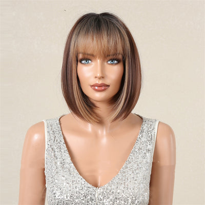 Peluca Bob con Flequillo para Mujer - Corte Moderno y Natural - Image 20