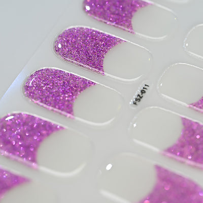 Stickers de Uñas Gel UV French Glitter Impermeables y Duraderos - Image 12