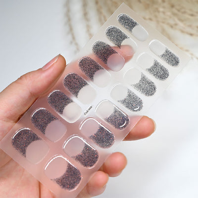 Stickers de Uñas Gel UV French Glitter Impermeables y Duraderos - Image 17